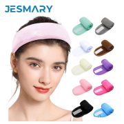 Băng đô mềm mại có thể điều chỉnh dùng rửa mặt và trang điểm Spa